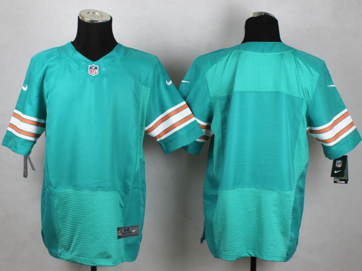Men Miami Dolphins Blank Green Elite Nike NFL Jerseys